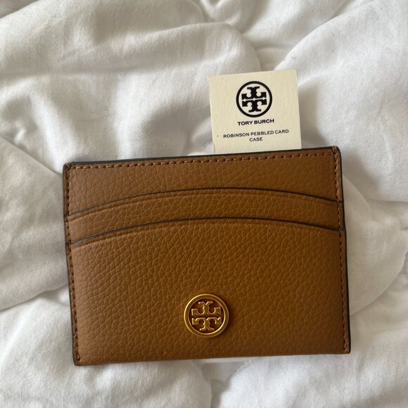 Tory Burch Robinson Leather Card Case - Picture 7 of 8